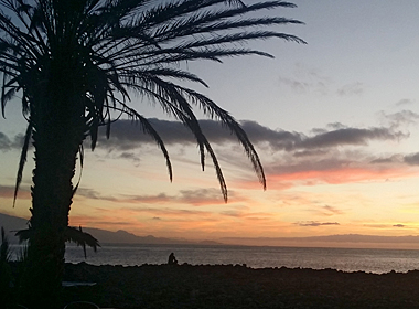 Muße beim Sonnenaufgang