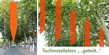 Tuchinstallation für Walsum