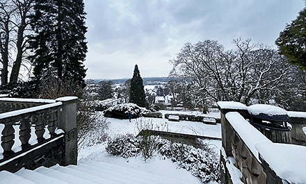 Schnee im Goldschmidtpark